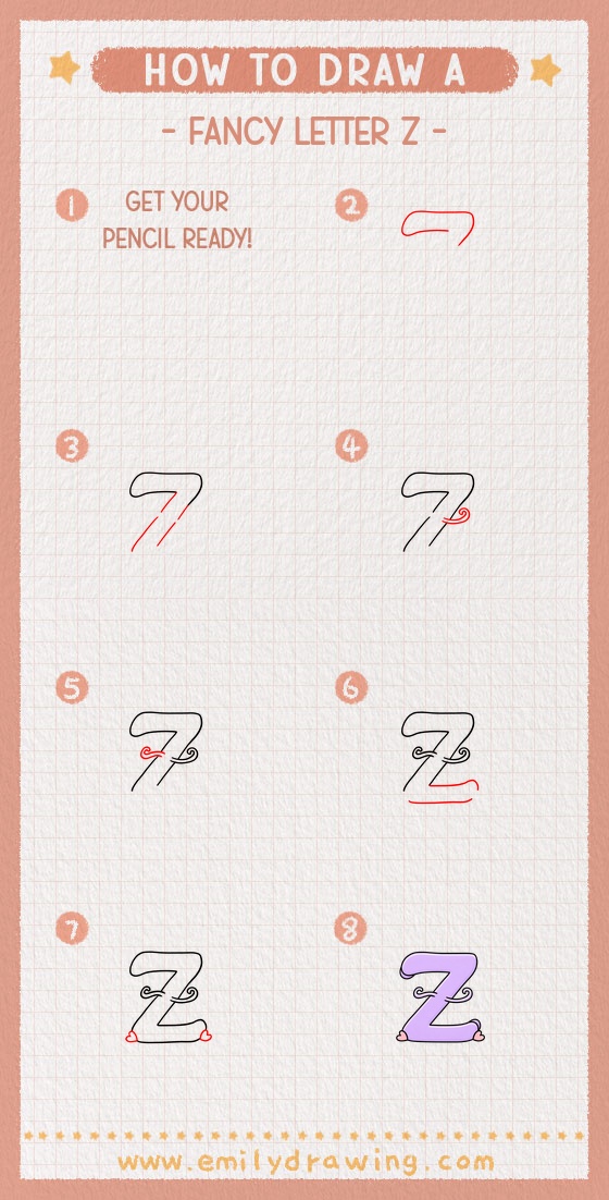 how to draw a fancy letter z pinterest pin